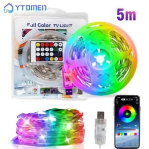 شريط إضاءة LED RGB 5M 35W مع جهاز تحكم عن بعد